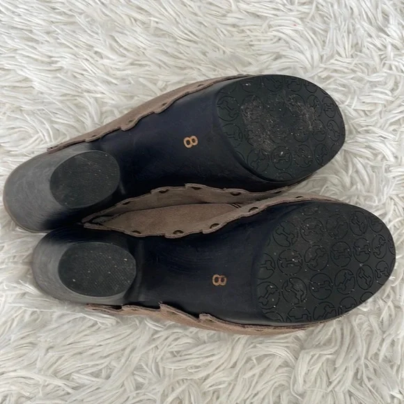 Flogg Suede Platforms Clogs Mules Size 8 - Picture 5 of 5